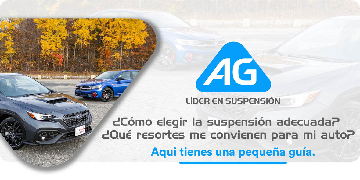 ¿Cómo elegir la suspensión adecuada para mí vehículo? ¿Qué resortes me convienen para mi auto?