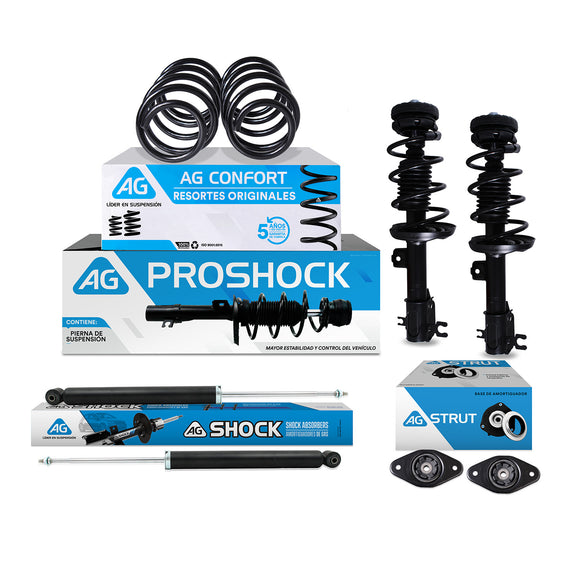 Combo de supensión original AG Chevrolet Spark M400 2016-2017 Del y Tras