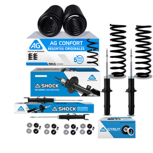 Kit Original Resortes, Amortiguadores y Bases Dodge Stratus (Excepto RT) 2001-2006 12 piezas