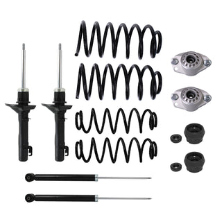 Kit Original Resortes Reforzados, Amortiguadores y Bases Volkswagen Jetta A4 98-09 Kit 12 Piezas