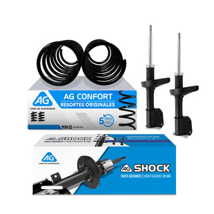 Kit Original Resortes y Amortiguadores Nissan Platina 02-10 Delanteros Kit 4 Piezas