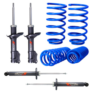 Kit Deportivo Resortes Ag Kit y Amortiguadores Ag Shox Volkswagen Jetta A2 87-91 Kit 8 Piezas
