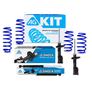 Kit Deportivo Resortes Ag Kit y Amortiguadores Originales Ford Fiesta 2014-2019 8 piezas
