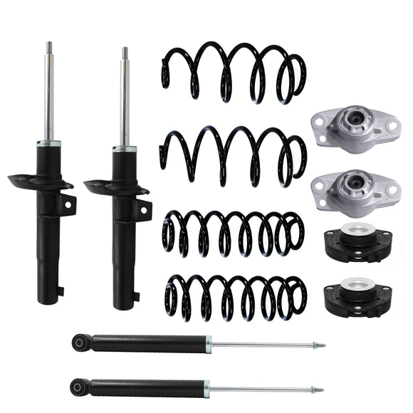 Kit Original Resortes, Amortiguadores y Bases Audi A3 (2.0L) 2006-2012 Delanteros Kit 6 piezas