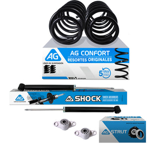 Kit Original Resortes, Amortiguadores y Bases Hyundai Elantra (Sexta generación) (GLS, GLS Premium, Tech) 2017-2019 6 Piezas Traseras