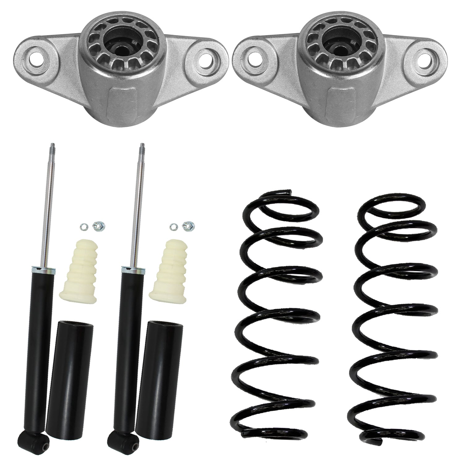 Kit Original Resortes, Amortiguadores y Bases Hyundai Elantra (Sexta generación) (GLS, GLS Premium, Tech) 2017-2019 6 Piezas Traseras