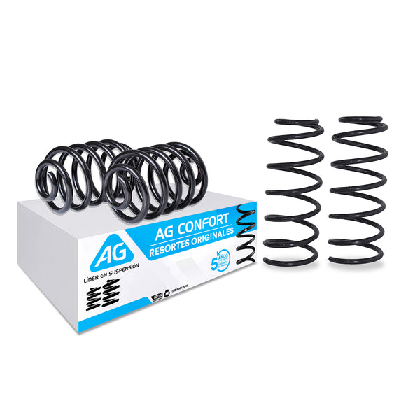 Resortes Originales AG Confort Chevrolet Chevy (Reforzado) 1994-2013 Delanteros y Traseros