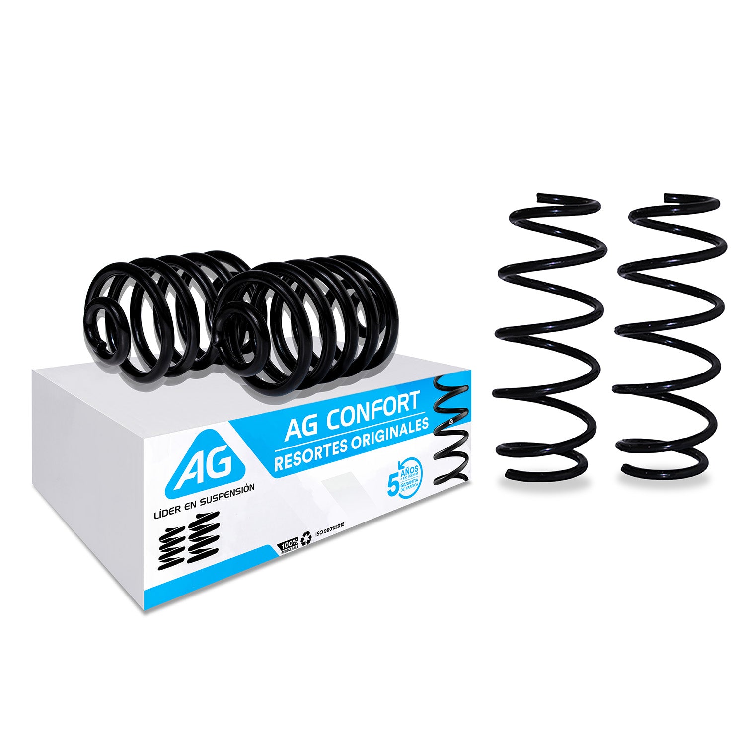 Resortes Originales Ag Confort Chevrolet Corsa 02-08 Kit 4 Piezas
