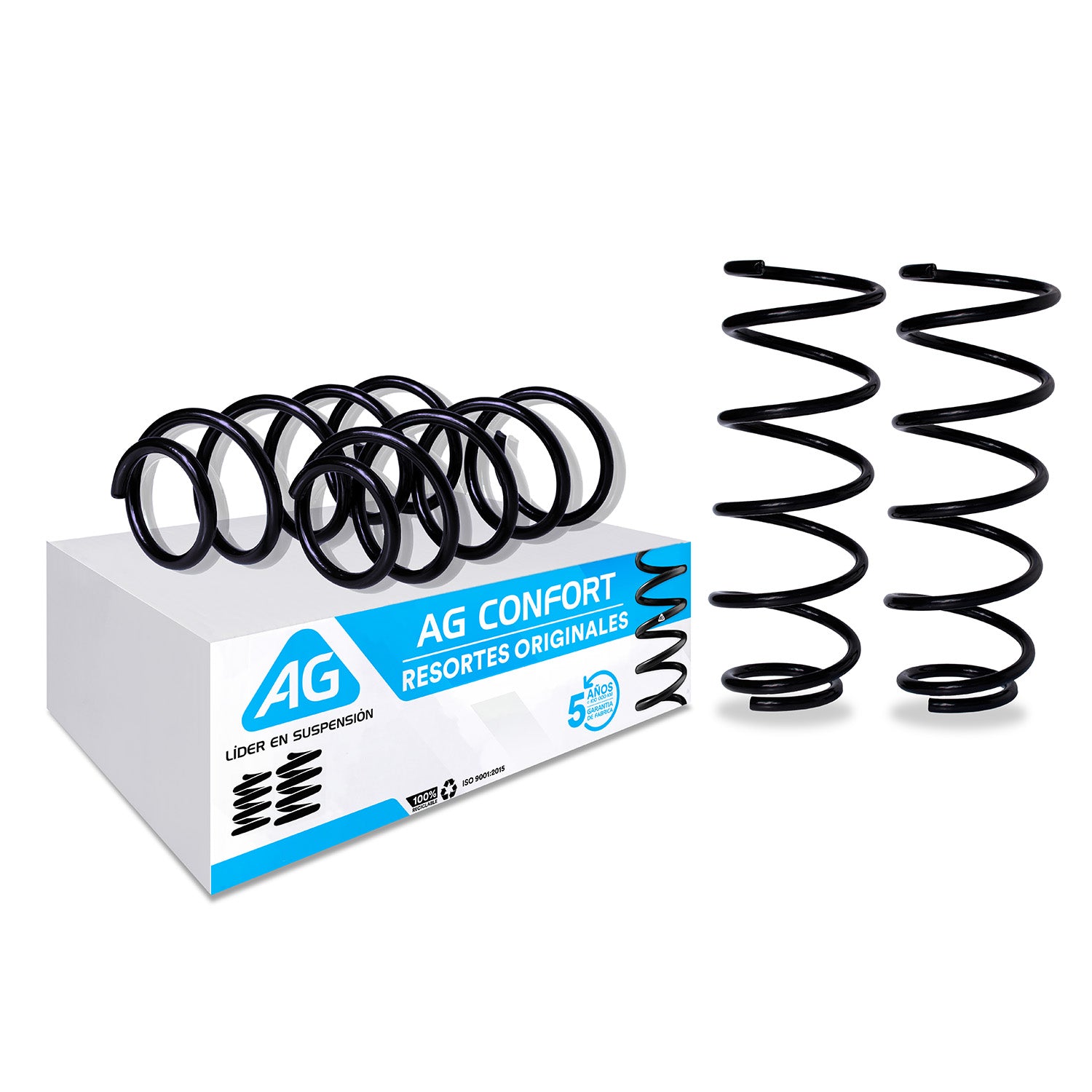 Resortes Originales Ag Confort Chevrolet Spark 11-17 Kit 4 Piezas