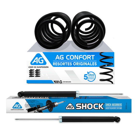 Resortes y Amortiguadores Reforzados Ag Chevrolet Onix 2019-2022 Traseros