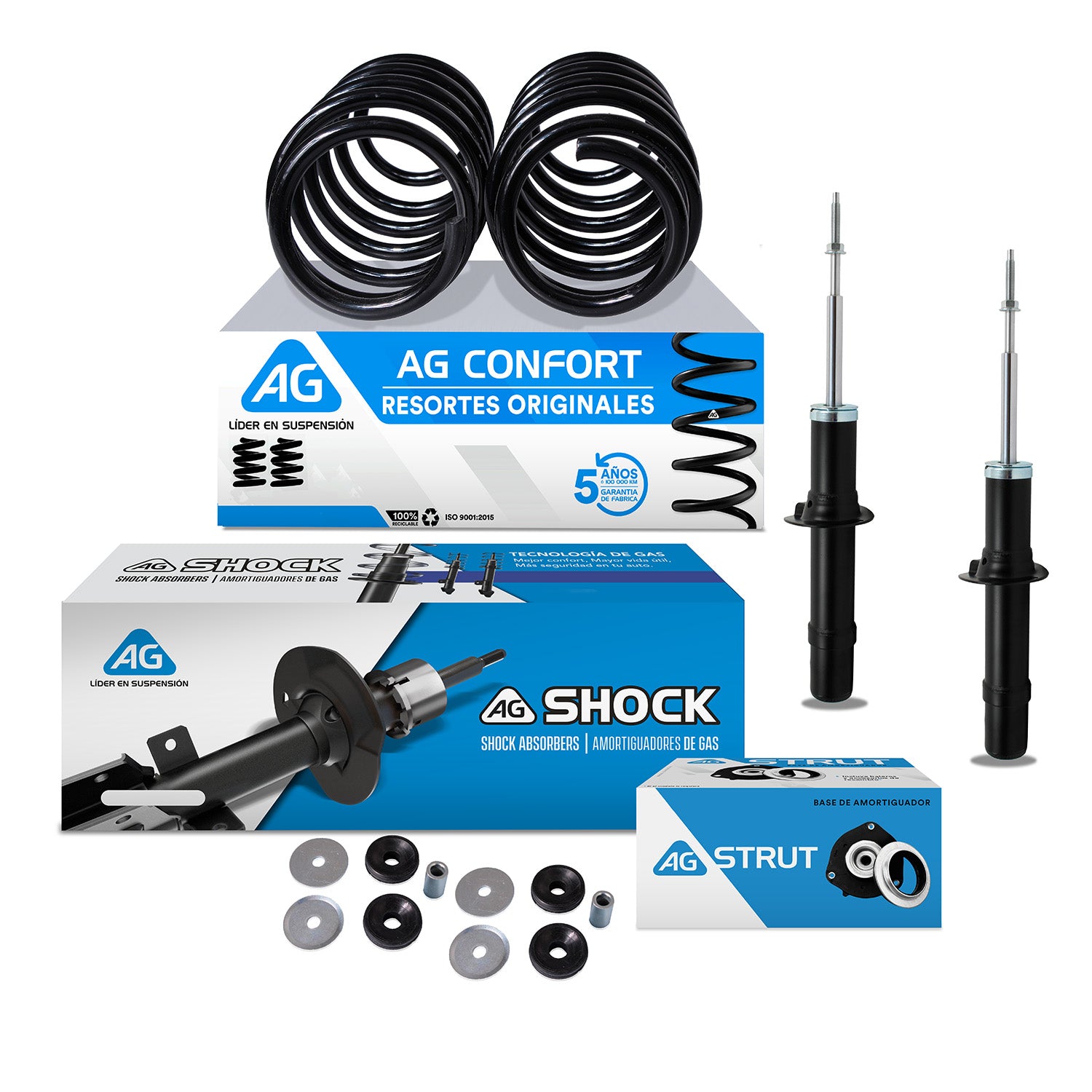 Kit Original Resortes, Amortiguadores y Bases Dodge Cirrus 1996-2006 Delantero