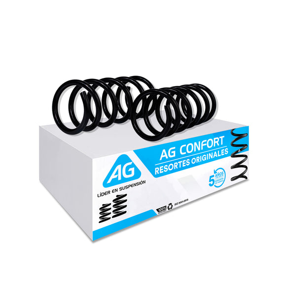 Resortes Originales AG Confort Fiat 500 (Mexicano) 09-15 Par Trasero