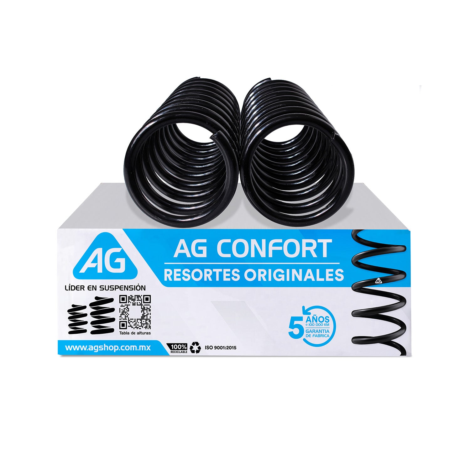Resortes Originales Ag Confort Ford Ka 2001-2014 Par Trasero