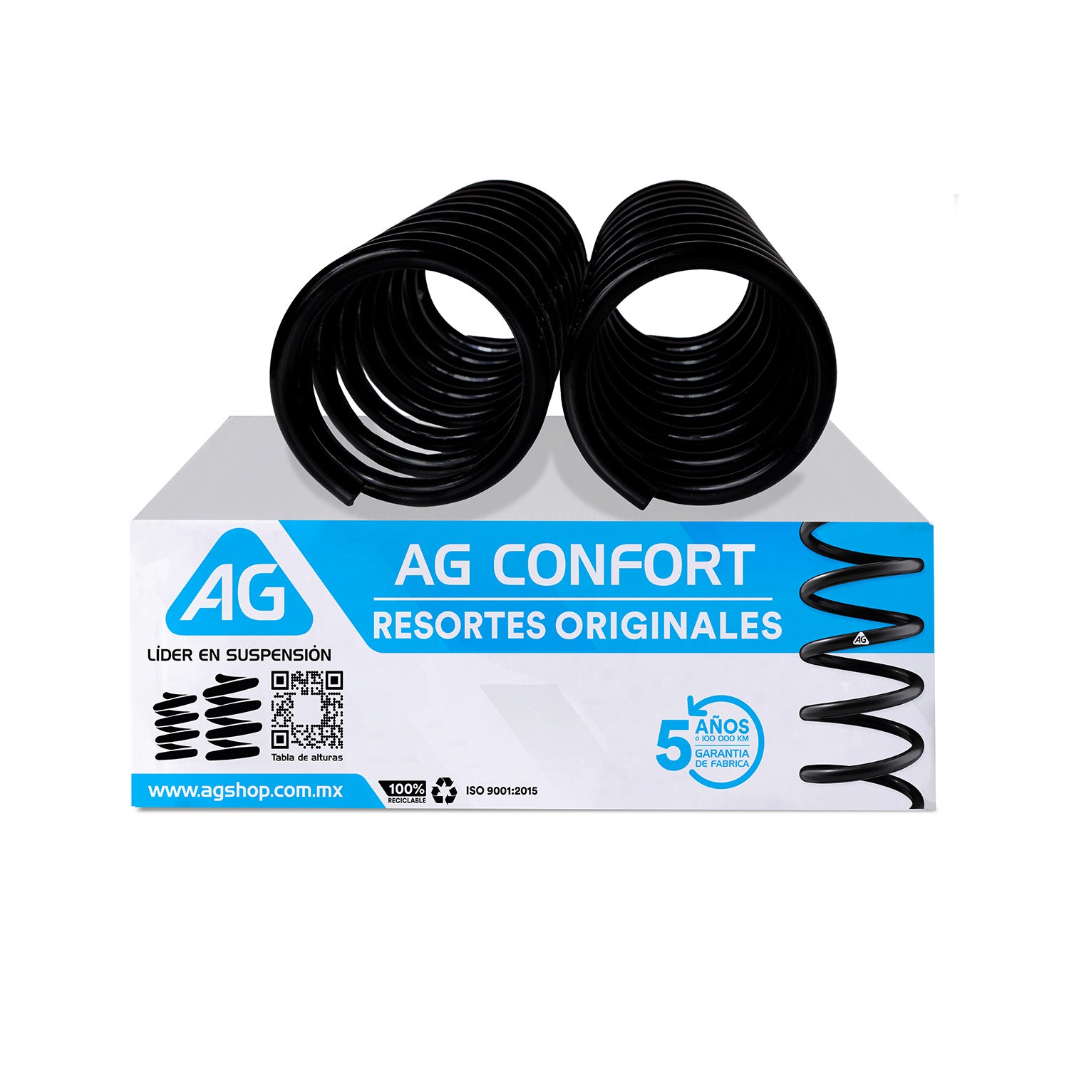 Resortes Originales Ag Confort Ford Focus (Excepto ST) 1999-2009 Par Trasero