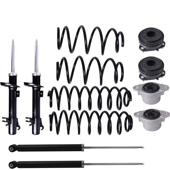 Kit Original Resortes, Amortiguadores y Bases Ford Fiesta Brasil 03-08 Kit 12 Piezas