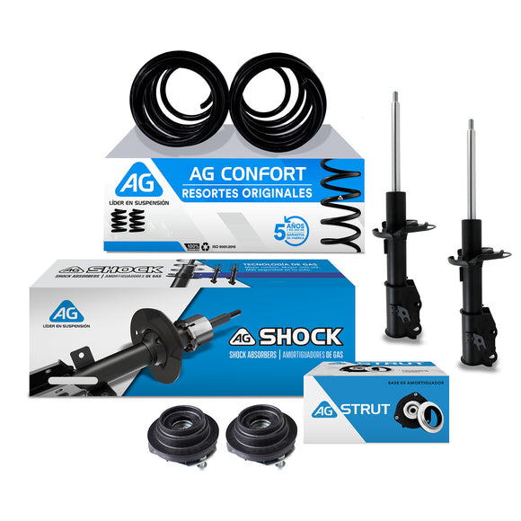 Kit Original Resortes, Amortiguadores y Bases Ford Figo 2016-2020 Delantero