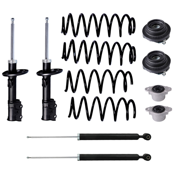 Kit Original Resortes, Amortiguadores y Bases Ford Fiesta 2014-2019 12 Piezas Delanteros y Traseros