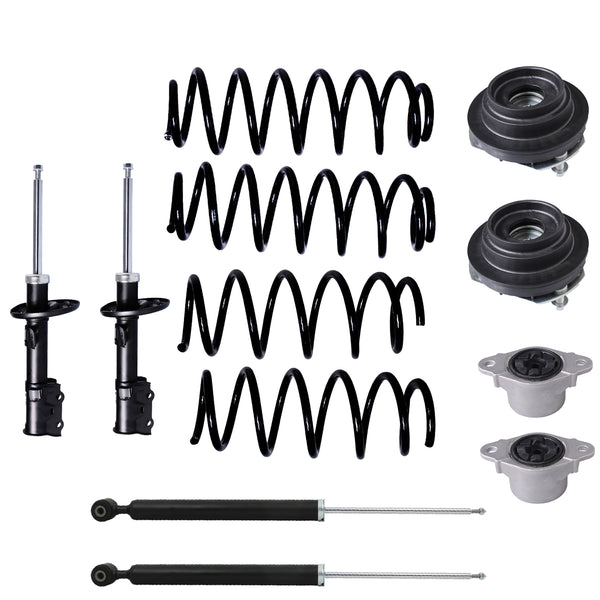 Kit Original Resortes, Amortiguadores y Bases Ford Fiesta 2014-2019 12 Piezas Delanteros y Traseros