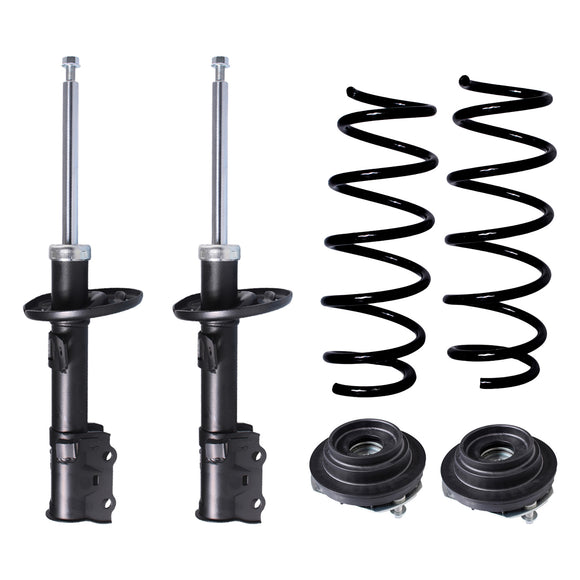 Kit Original Resortes, Amortiguadores y Bases Ford Fiesta 4.0 Cil 2014-2018 6 Piezas Delanteras