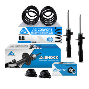 Kit Original Resortes, Amortiguadores y Bases Ford Escape 2012-2019 6 Piezas Del