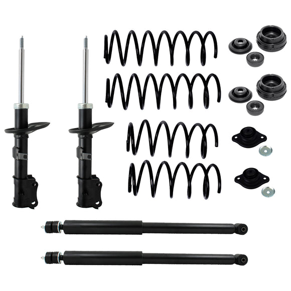 Kit Original Resortes, Amortiguadores y Bases Chevrolet Aveo 06-17 Kit 12 Piezas