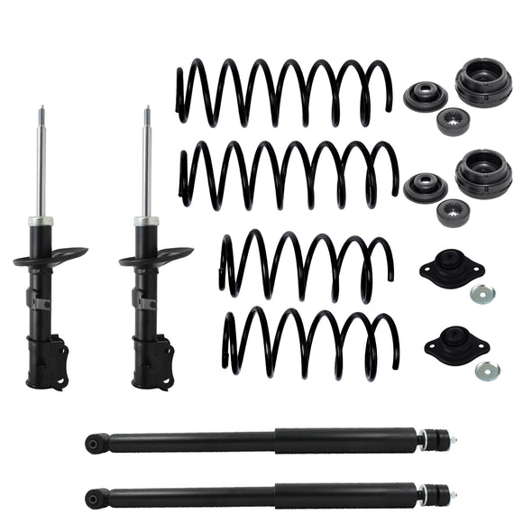 Kit Original Resortes, Amortiguadores y Bases Chevrolet Aveo 06-17 Kit 12 Piezas