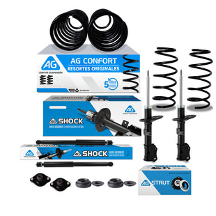 Kit Original Resortes, Amortiguadores y Bases Pontiac G3 2006-2009 12 piezas