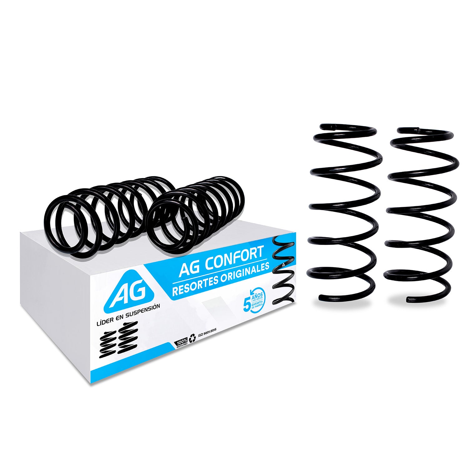 Resortes Originales Ag Confort Pontiac G3 2006-2009 Kit 4 Piezas