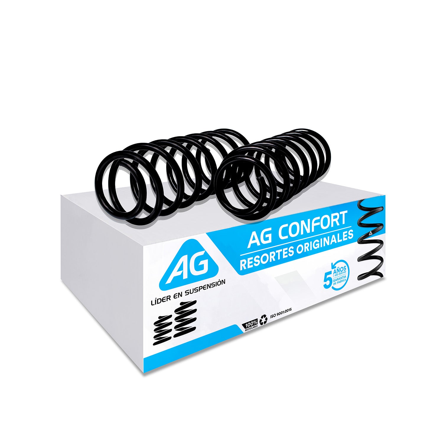 Resortes Originales Ag Confort Pontiac G3 2006-2009 Par Trasero