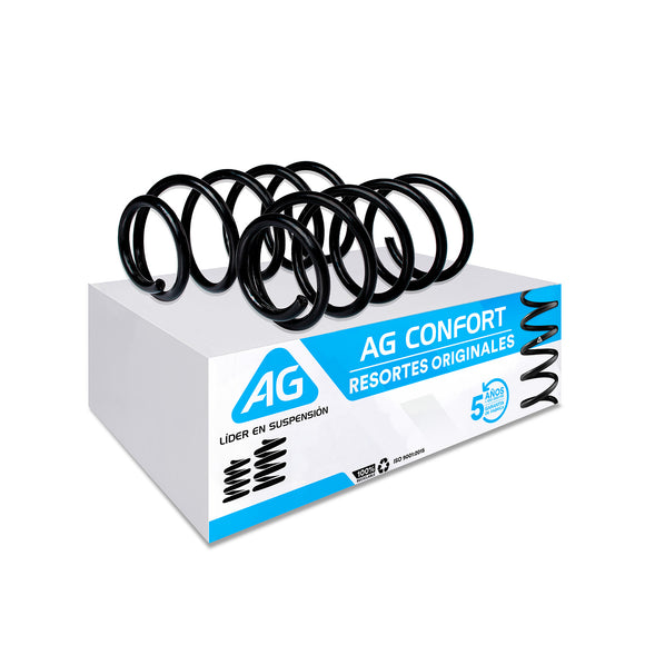 Resortes Originales AG Confort Pontiac Matiz (Segunda generación) 06-15 Par Trasero