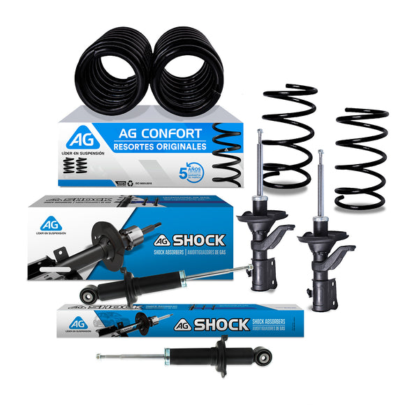 Kit Original Resortes y Amortiguadores Honda Civic 2001-2002 Kit 8 Piezas