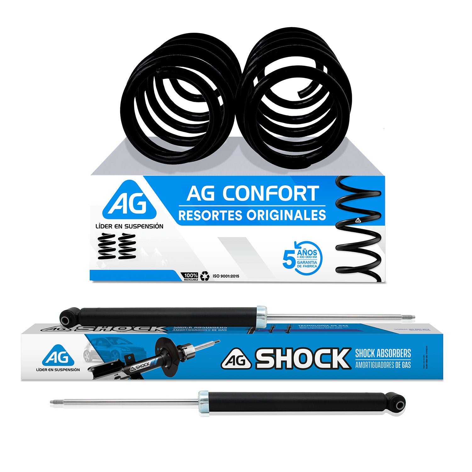 Kit Original Resortes y Amortiguadores Honda Civic Sedán (Décima y onceava generación) (Excepto Turbo i-Style  y Type R) 2016-2021 4 Piezas Tras