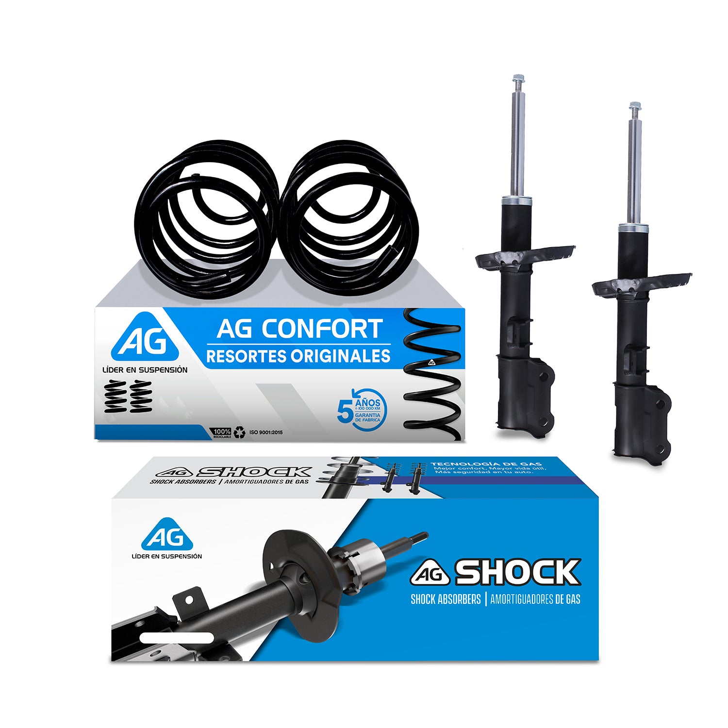 Kit Original Resortes y Amortiguadores Kia Sportage II 2016-2022 Delanteros