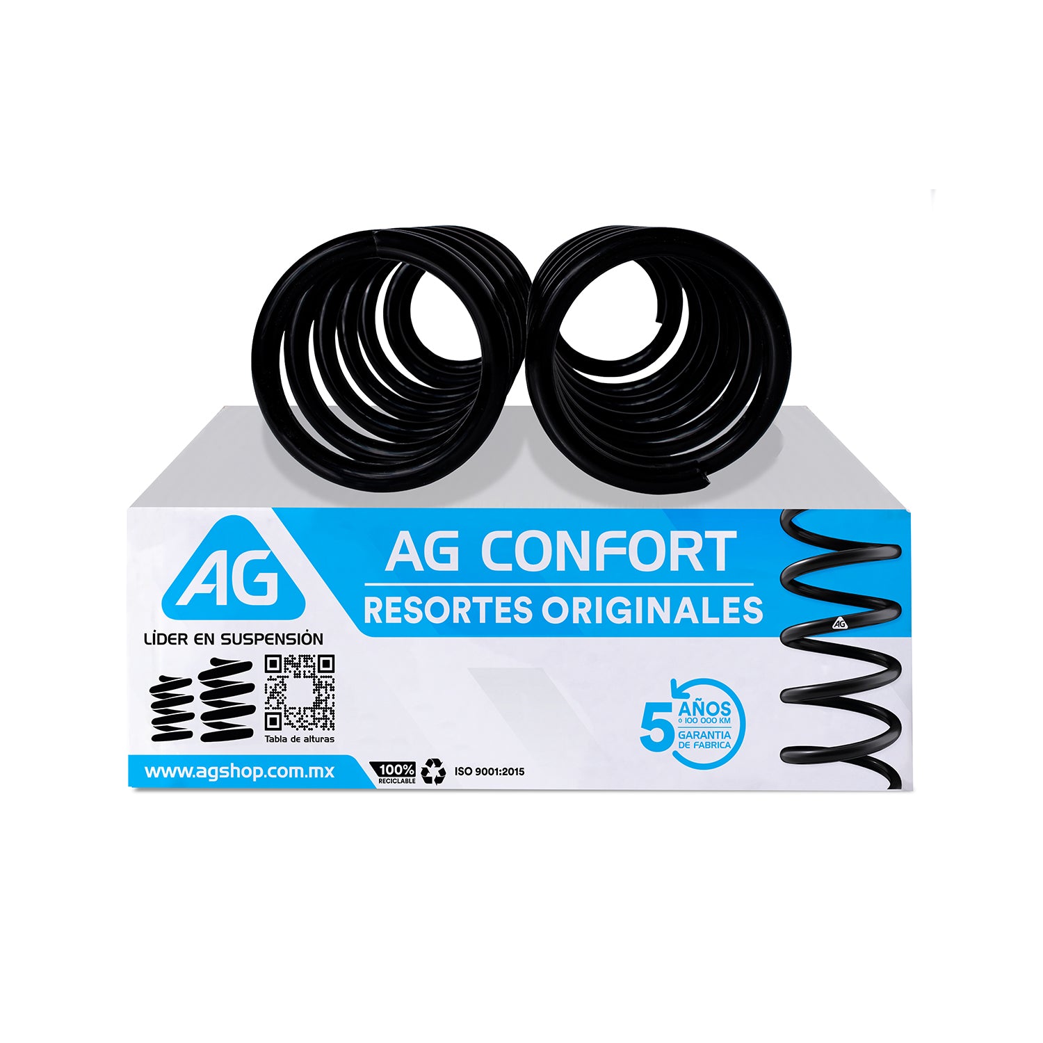 Resortes Originales Ag Confort Nissan Almera 2001-2006 Traseros