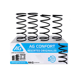 Resortes Originales Ag Confort Nissan Tsuru 2 Y Tsuru Reforzado 1988-2017 Kit 4 Piezas