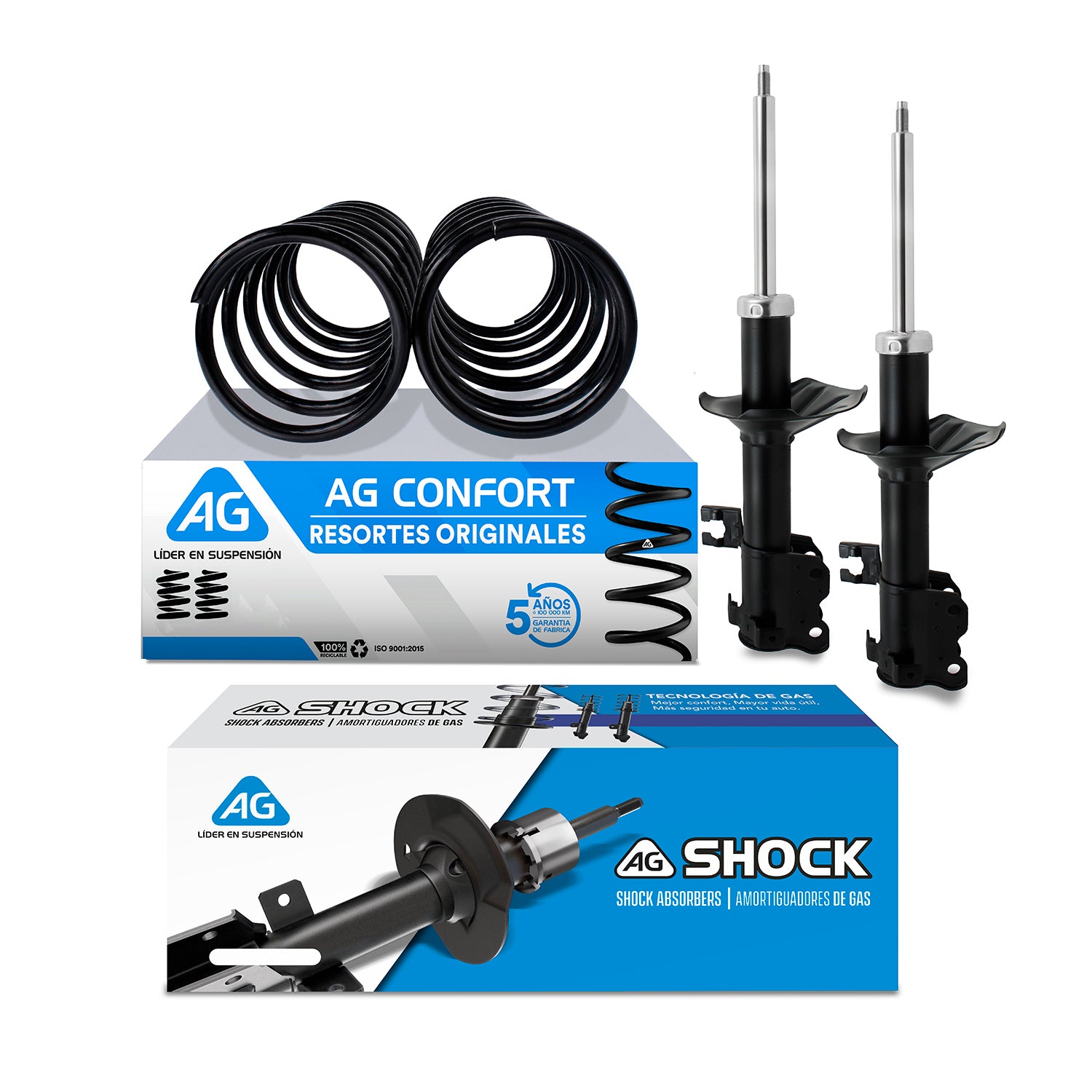 Kit Original Resortes y Amortiguadores Nissan Tsuru 3 92-15 Del