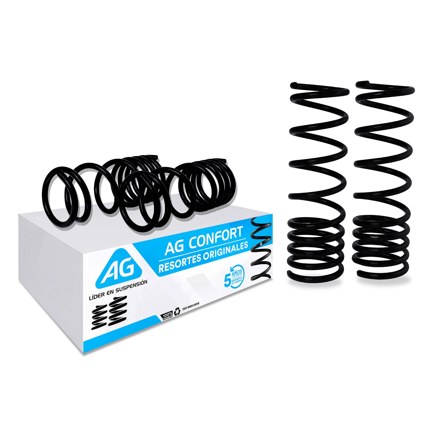 Resortes Originales Ag Confort Nissan Tsuru 1 84-87 Kit 4 Piezas