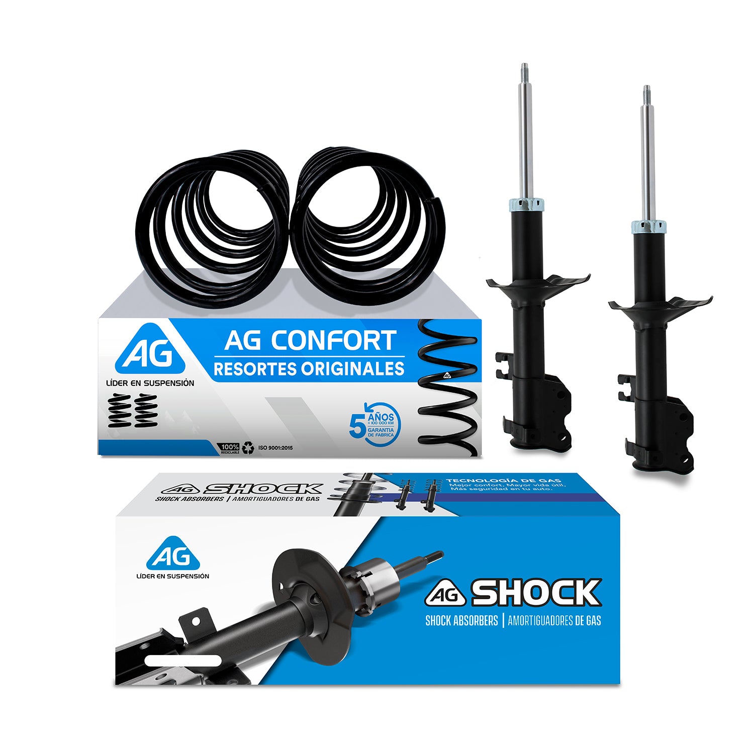 Kit Original Resortes y Amortiguadores Nissan Sentra 1996-2000 Del