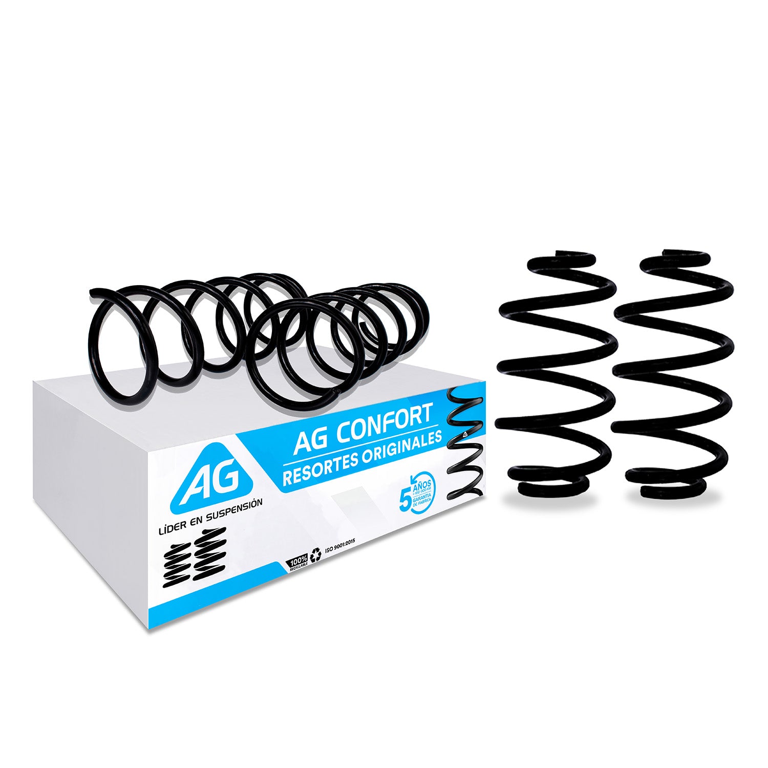 Resortes Originales Ag Confort Nissan Tiida 07-18 Kit 4 Piezas