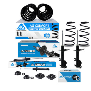 Kit Original Resortes, Amortiguadores y Bases Resorte Nissan Sentra 2001-2006 Kit