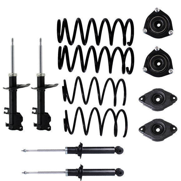 Kit Original Resortes, Amortiguadores y Bases Nissan Sentra 2000-2006 Kit 12 Piezas