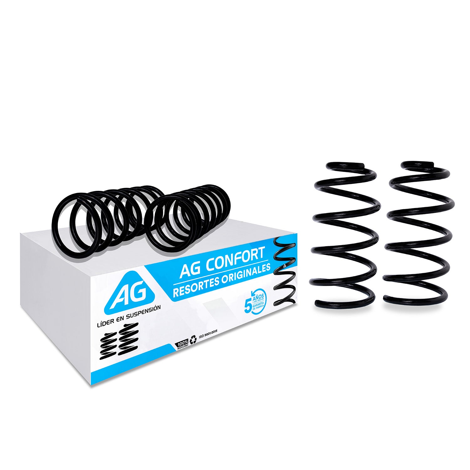 Resortes Originales Ag Confort Nissan March 12-22 Kit 4 Piezas