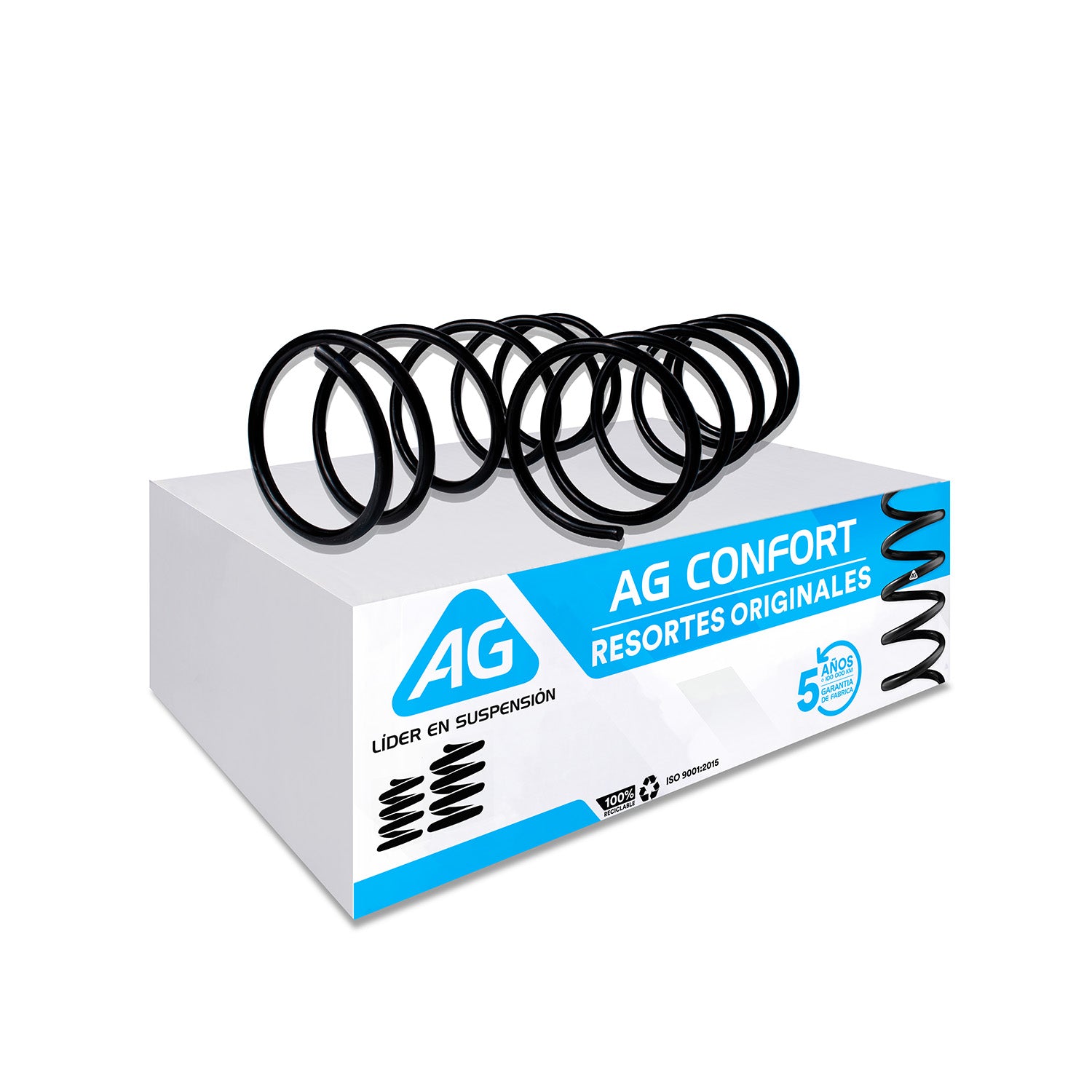 Resortes Originales Ag Confort Peugeot 206 1999-2009 Par Delantero