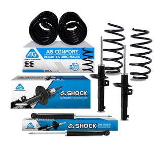 Resortes y Amortiguadores Ag Peugeot 307 2004-2010 Delanteros y Traseros