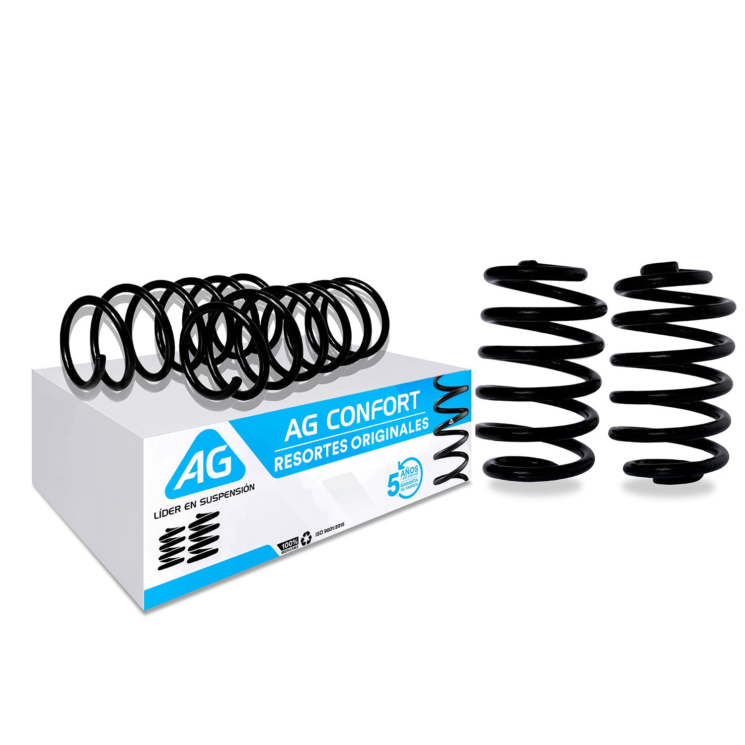 Resortes Originales Ag Confort Renault Kangoo 2004-2019 Delanteros y Traseros