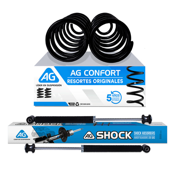 Resortes y Amortiguadores Ag Renault Logan 2015-2023 Traseros