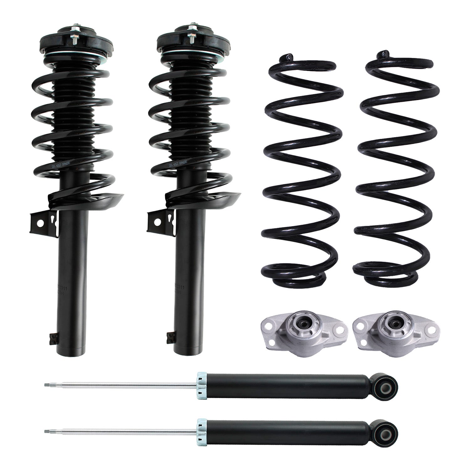 Combo de supensión original AG Volkswagen Golf A5 (Carter 55 mm) 2006-2008 Del y Tras