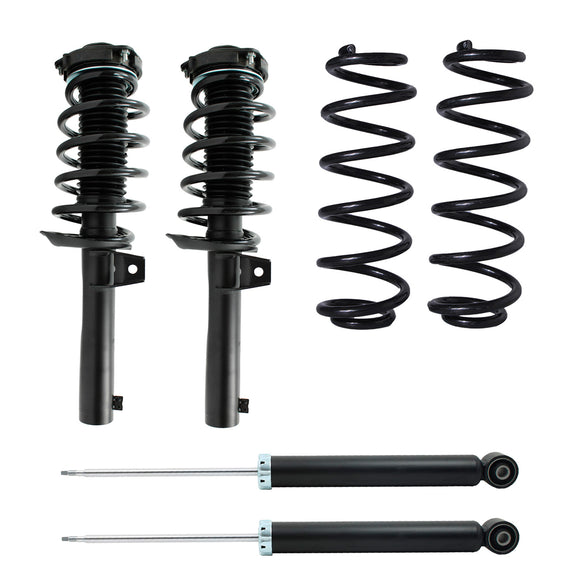 Resortes, Amortiguadores y Piernas AG Volkswagen Passat V4 (Excepto V6) (Carter 55 mm) (Eje Suspensión Independiente Buje 14 mm) 2008-2015 Delanteros y Traseros