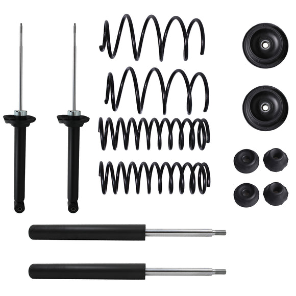 Kit Original Resortes, Amortiguadores y Bases Volkswagen Pointer 2000-2009 Delanteros y Traseros