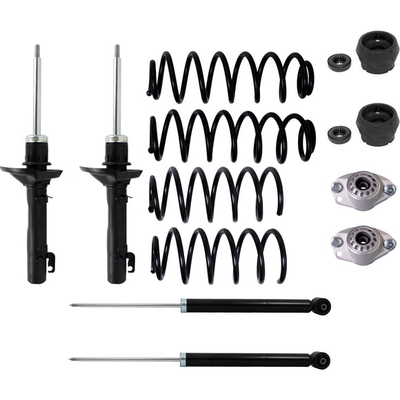 Kit Original Resortes, Amortiguadores y Bases Volkswagen Jetta A4 T Vr6 99-07 Kit 12 Piezas